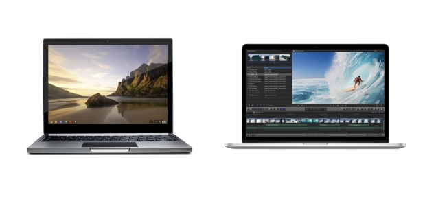 Google Chromebook Pixel vs. Apple MacBook Pro with Retina display