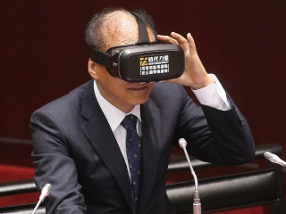 Future Vision? Taiwan Premier Wears VR Goggles in Parliament