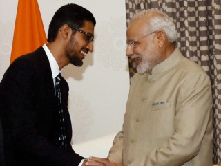 Prime Minister Modi Shown Key Projects During Google Visit