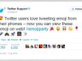 Twitter now displays emoji symbols in Web interface