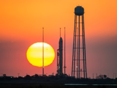 Unmanned Orbital Sciences' Antares Rocket Explodes on Liftoff
