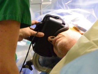 Patient Wears VR Headset During Brain Surgery