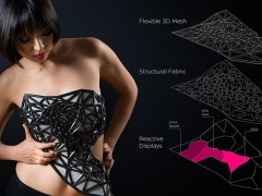 3D-Printed Dress Begins Exposing Skin as Wearer Shares on Social Media