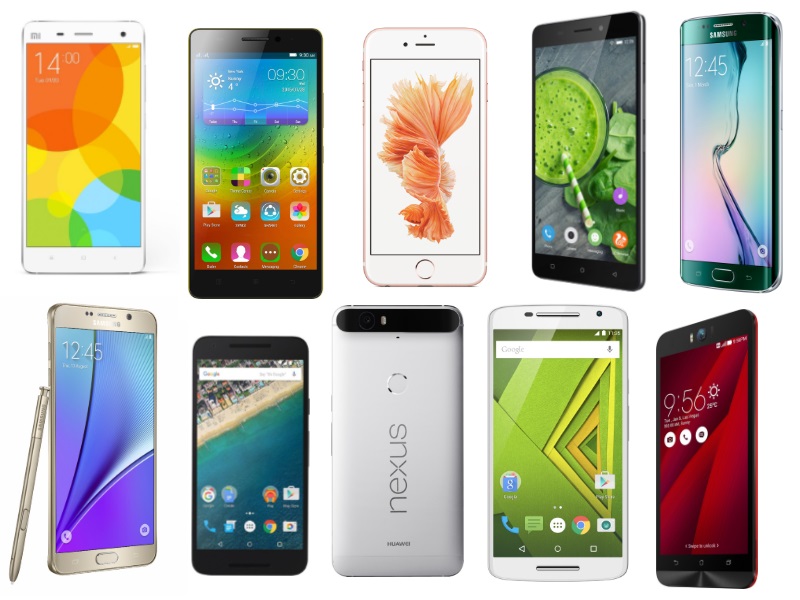 Best selling top 10 smart phones in India 