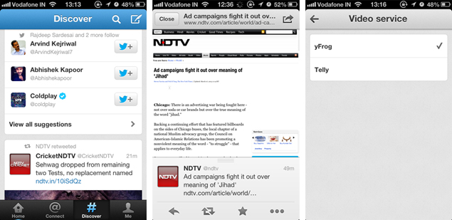 Twitter for iOS, Android brings improved search, iOS app drops third-party video services
