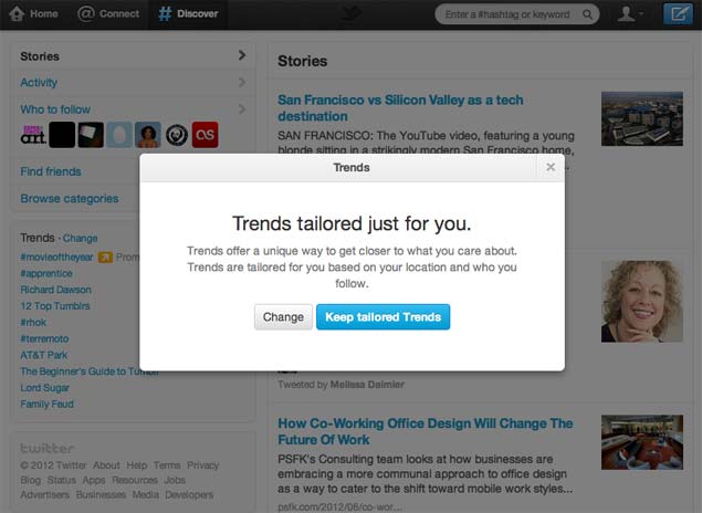 Twitter launches tailored trends based on location and who you follow