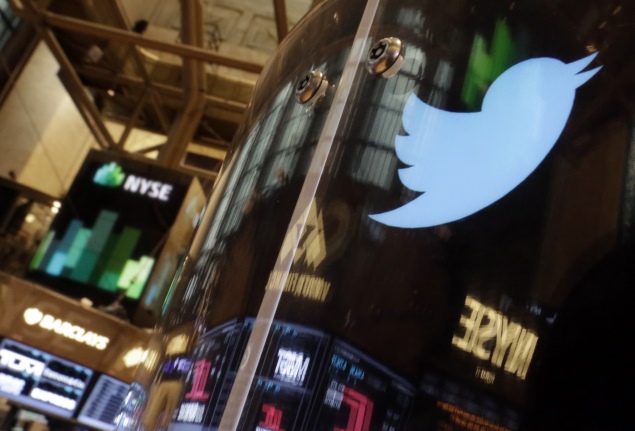 Twitter shares near all-time high