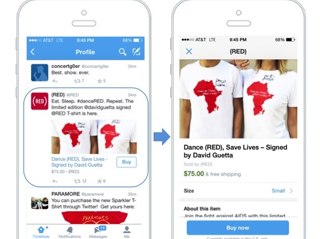 Twitter Begins Testing 'Buy' Button on Tweets