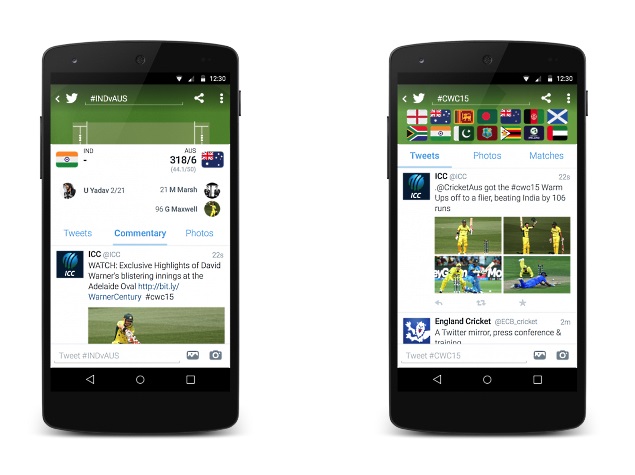 Twitter Launches Cricket World Cup 2015 Timeline