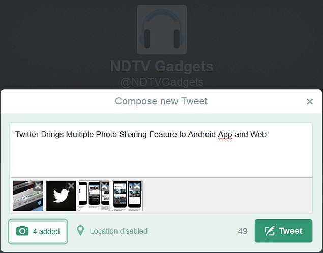 Twitter Brings Multiple Photo Sharing Feature to Android App and Web