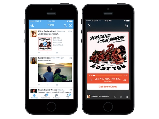 Twitter's 'Audio Card' Lets Users Stream SoundCloud Content