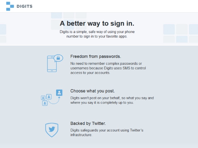 Twitter Unveils Digits, a 'Better Way to Sign In' to Mobile Apps