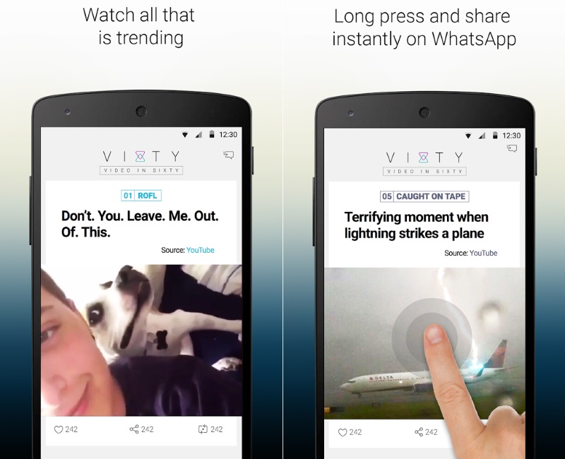 Vixty App: 10 Videos, 6 Seconds Each, All Are Viral