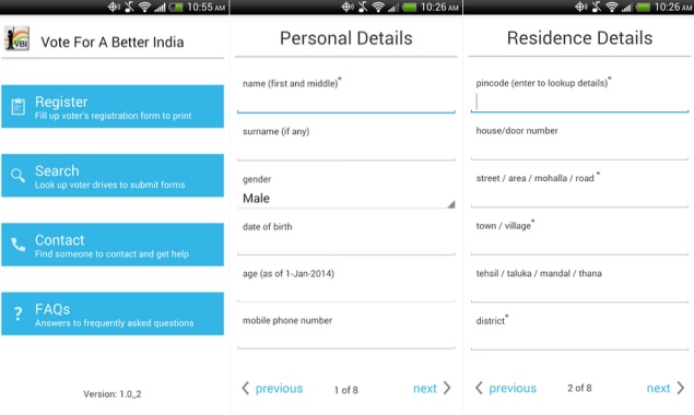 'Vote for a Better India' app for Android released to aid voter registration