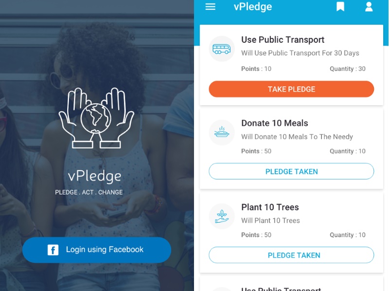 Bengaluru Teenagers Develop vPledge App for Social Causes