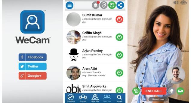 WeCam app lets you video chat with Twitter, Google+, Facebook friends - Technology News