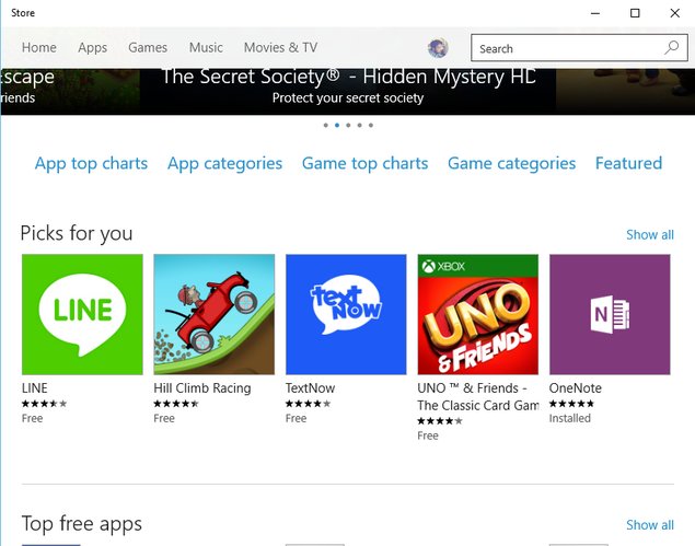 microsoft store download windows 10