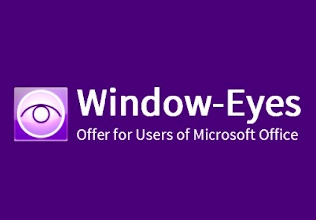 Microsoft provides Window-Eyes screen reader to Office users for free