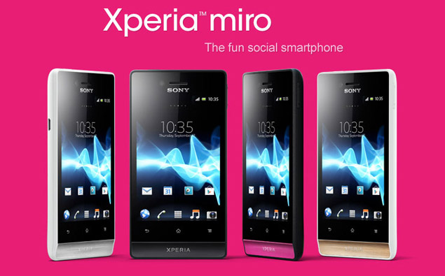Sony launches Xperia miro, tipo and tipo dual with Android 4.0