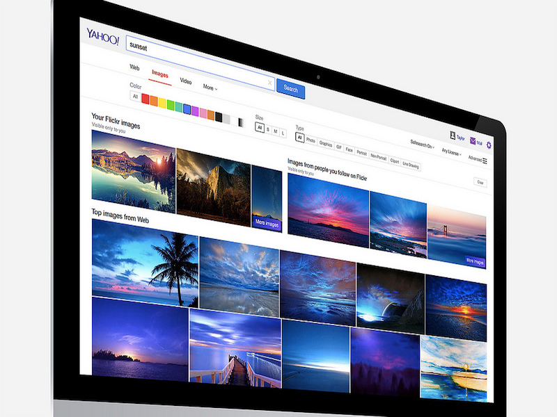 Yahoo Now Shows Your Flickr Images in Search Results