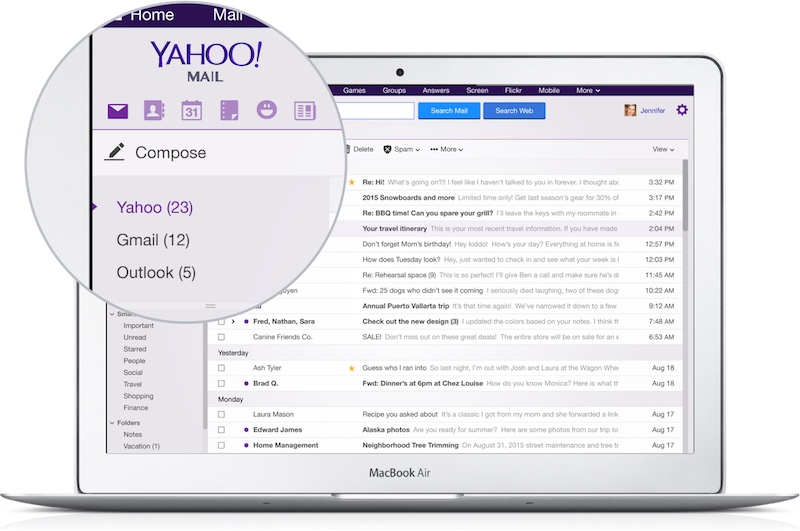 You Can Now Use Your Gmail Account Inside Yahoo Mail