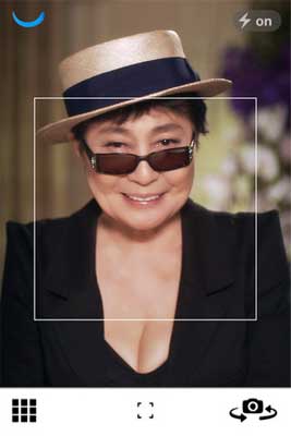 Smile, you're on Yoko Ono's new app