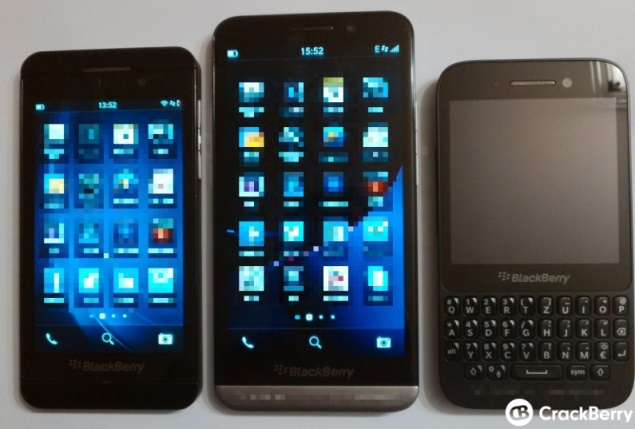 BlackBerry Z30 compared alongside Z10 and Q5 in new leaked images