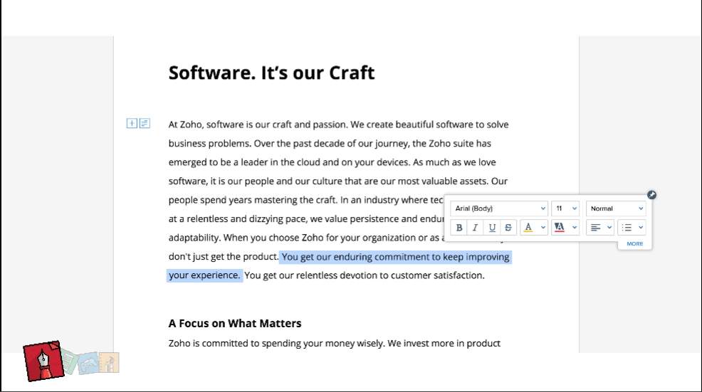 Zoho Takes on Google Docs With Revamped Word Processor
