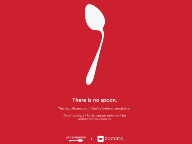 Zomato Closes Urbanspoon 5 Months After Acquisition
