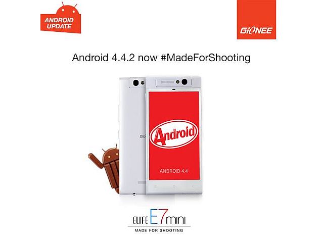 Gionee Elife E7 Mini Gets Android 4.4.2 KitKat Update in India