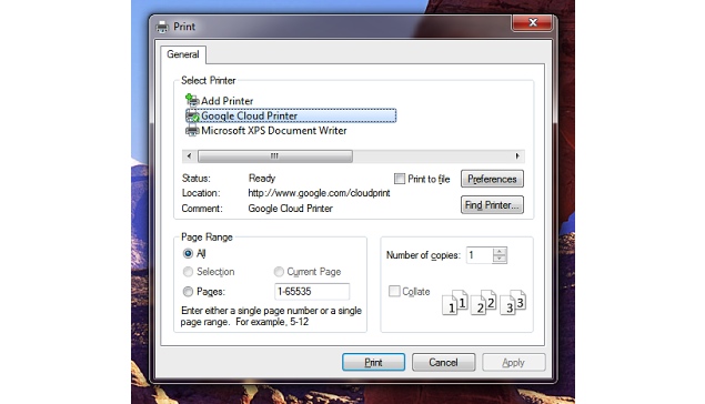 Google launches Cloud Print driver for Windows