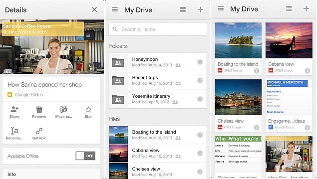 Google Drive for iOS update brings new card-like UI, file previews and easy sharing