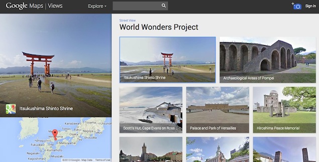 Google Street View to capture panoramic images of 100 Indian heritage sites