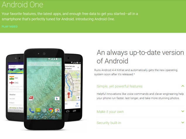 Android One Phones in India to Get Lollipop Update Next Week: Google