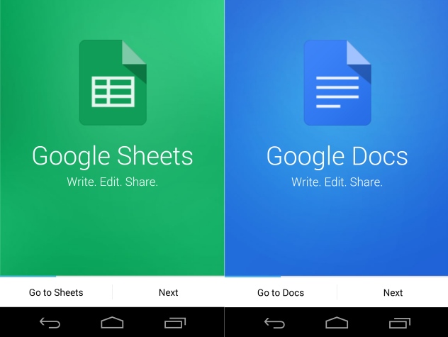 Google Docs and Sheets Apps for Android Get New Design and Features