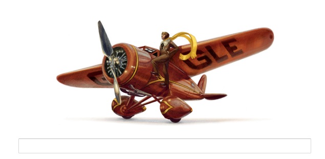 Amelia Earhart's 115th birthday marked by Google doodle