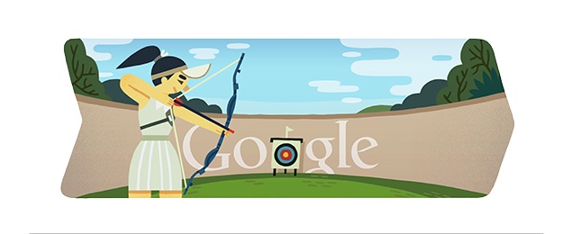 London 2012 archery: Google doodles Olympics day 2