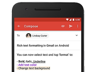 Gmail for Android Gets Rich Text Formatting, and Instant RSVP Feature
