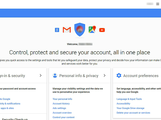 Google Revamps Account Management Page With Easy-to-Use Interface