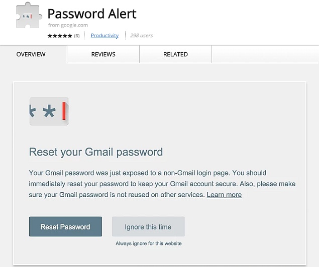 Now, Protect Your Google Account With Password Alert Extension for Chrome