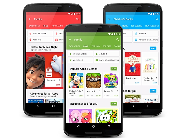 Google Play Gets Family Sections; Saw 50 Billion App Installs in a Year