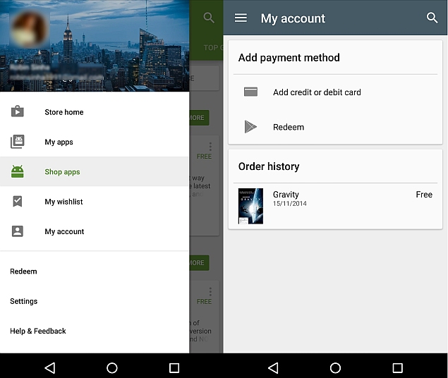 Google Play Store v5.1.11 With 'My Accounts' Page Starts Rolling Out