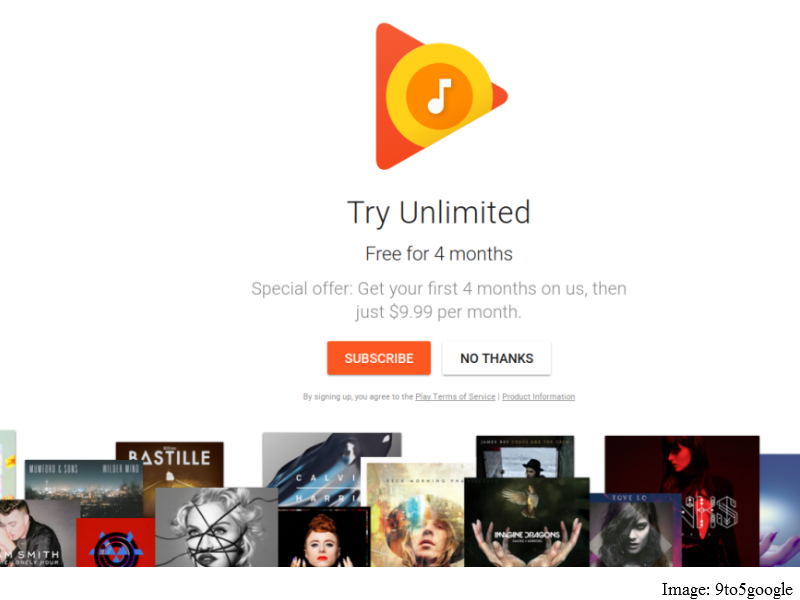 Google Offers Free 4 Months Subscription To New Play Music And