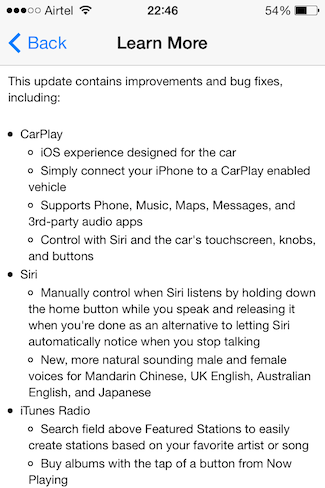 iOS 7.1 now available for download; brings CarPlay support, Touch ID improvements, UI tweaks, and more
