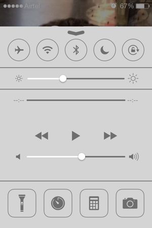 iOS 7 Control Center