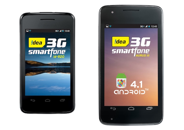 Idea launches ID 920, Aurus III smartphones