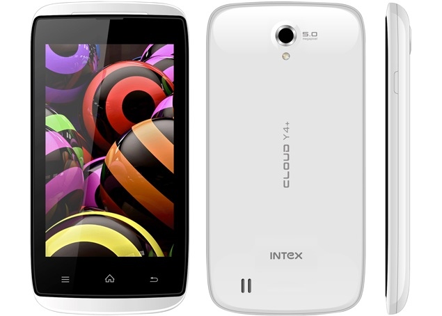 Intex Cloud Y4+ with 3G support, Android 4.2 launched at Rs. 5,990