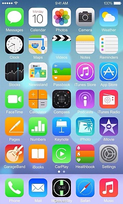 Purported iOS 8 screenshot shows off new layout, apps; hints at iWatch 