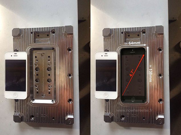 Alleged iPhone 6 front panel and mould images tip 4.7-inch display