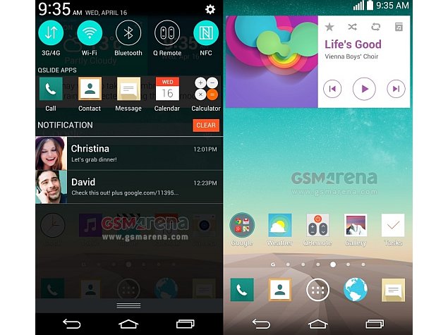 Purported LG G3 screenshots flaunt new 'flat' UI on QHD display